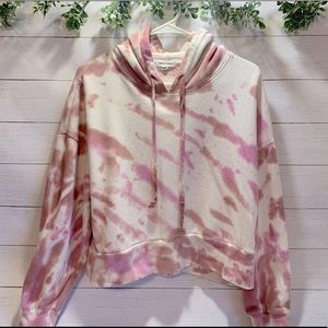 Tie Dye cropped Hoodie